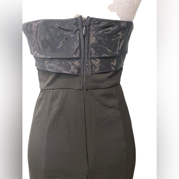 Lulus Size 2 Elegant Dress Brilliantly Bold Black Strapless Mermaid Maxi Dress - Picture 9 of 16